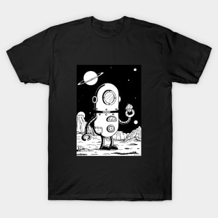 Space Cup Cake Bot T-Shirt